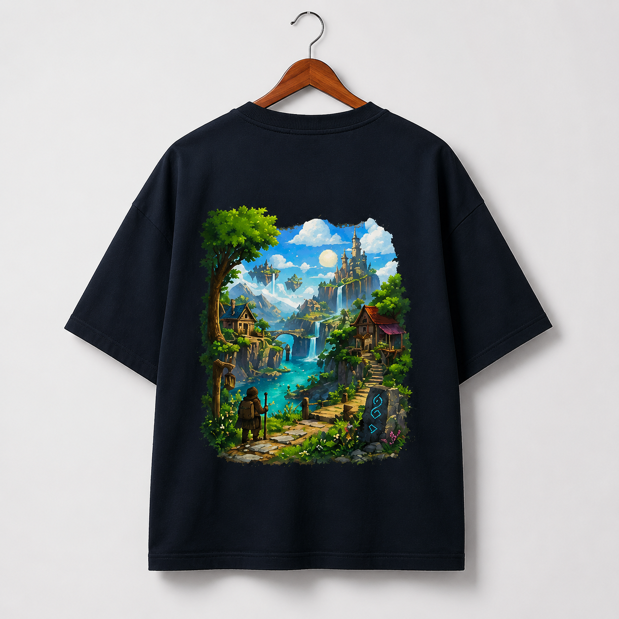 LUMEN – Pixel Fantasy Unisex Terry Oversized Tee